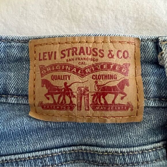 Levi’s High Rise Skinny Distressed Jeans Mid Wash 27 - Picture 9 of 11